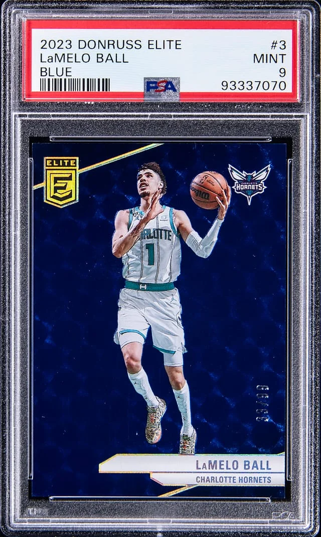 2023-24 Panini Donruss LaMelo Ball Elite Blue #3 card image