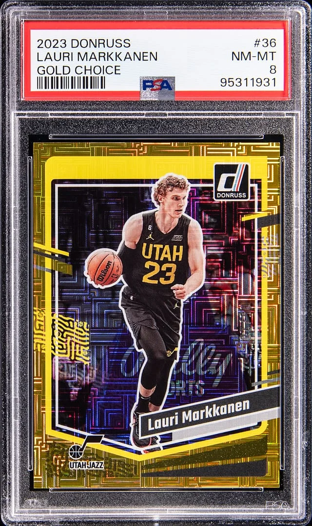 2023-24 Panini Donruss Lauri Markkanen Gold Choice #36 card image