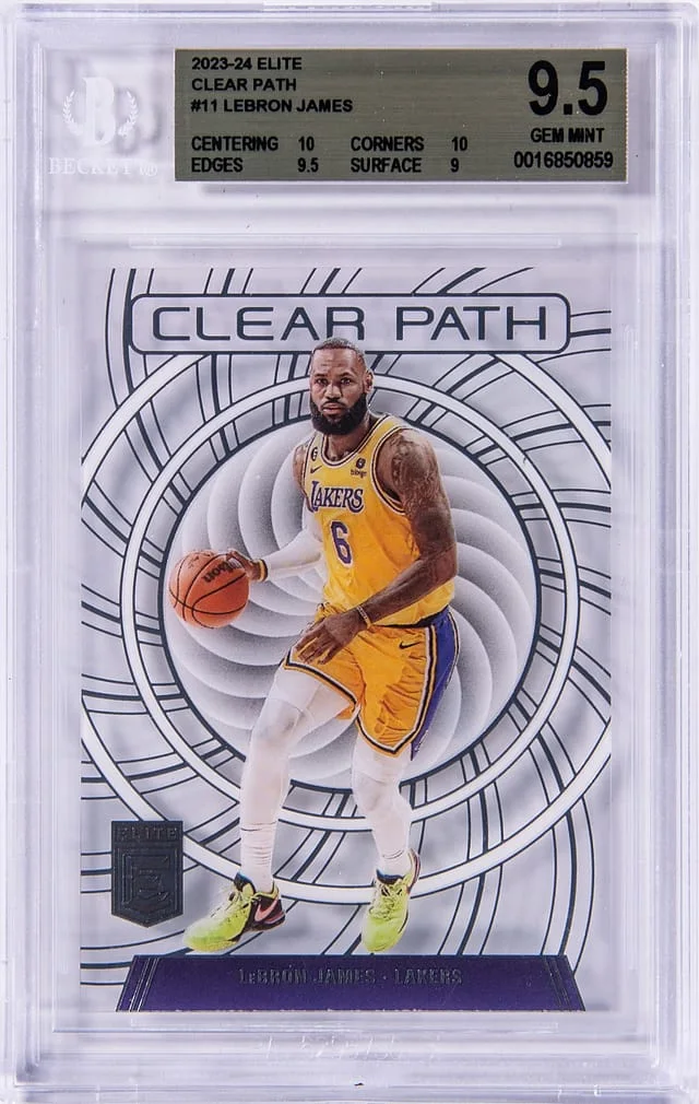 2023-24 Panini Donruss LeBron James Elite Clear Path #11 card image