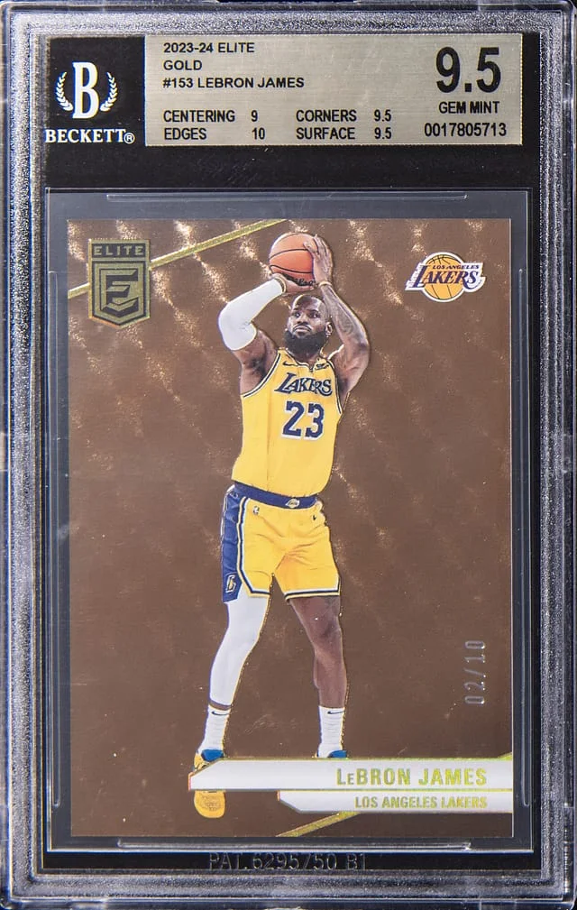 2023-24 Panini Donruss LeBron James Elite Gold #153 card image