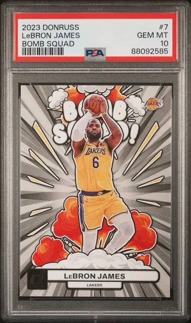 2023-24 Panini Donruss LeBron James Bomb Squad #7 card image