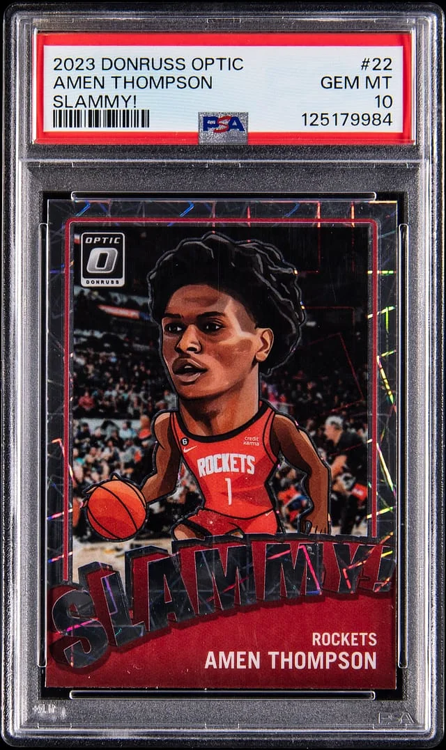 2023-24 Panini Donruss Optic Amen Thompson Slammy! #22 card image