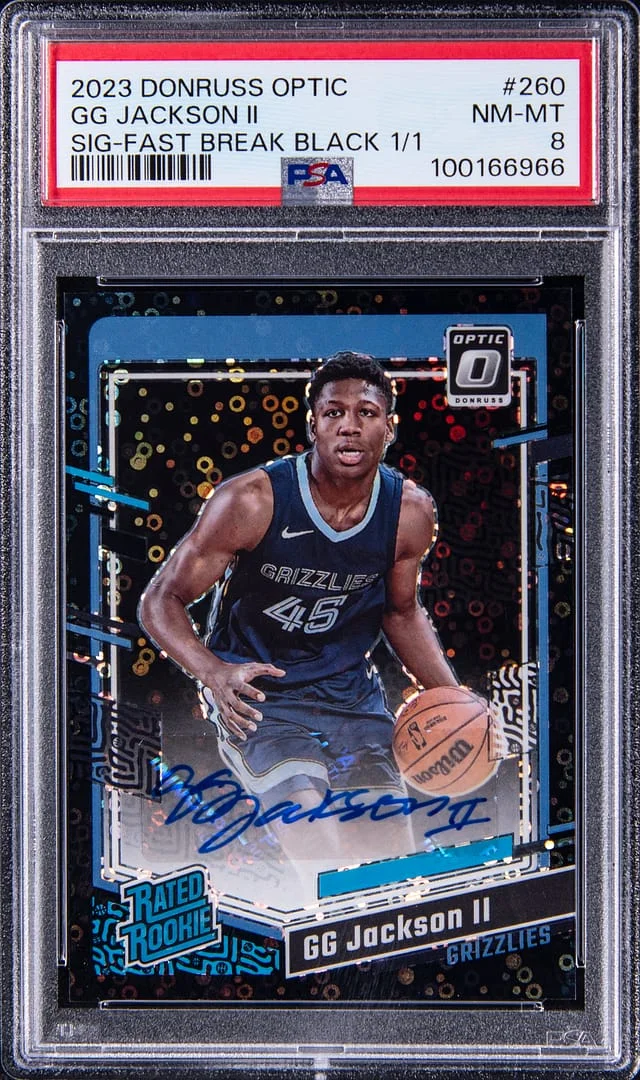 2023-24 Panini Donruss Optic GG Jackson II Signature Fast Break Black #260 card image