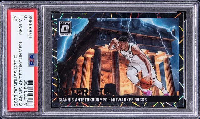 2023-24 Panini Donruss Optic Giannis Antetokounmpo Alter Ego Prizm #2 card image