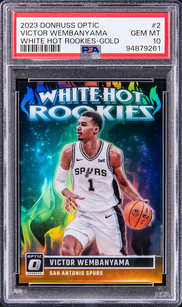 2023-24 Panini Donruss Optic Victor Wembanyama White Hot Rookies #2 card image