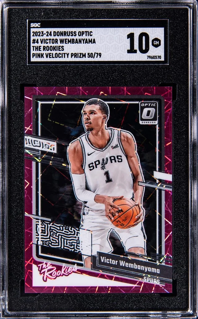 2023-24 Panini Donruss Optic Victor Wembanyama Lights Out #4 card image