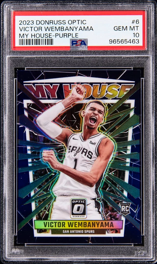 2023-24 Panini Donruss Optic Victor Wembanyama Splash Purple #6 card image