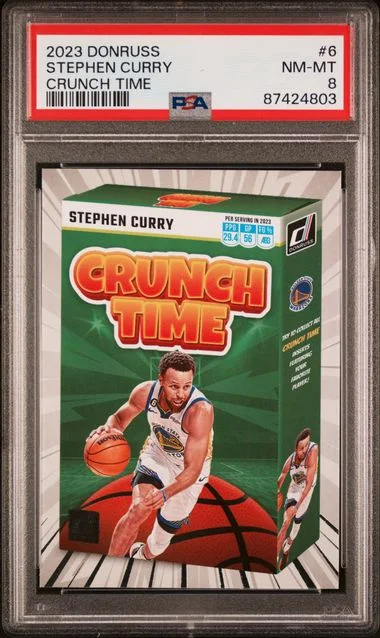 2023-24 Panini Donruss Stephen Curry Crunch Time #6 card image