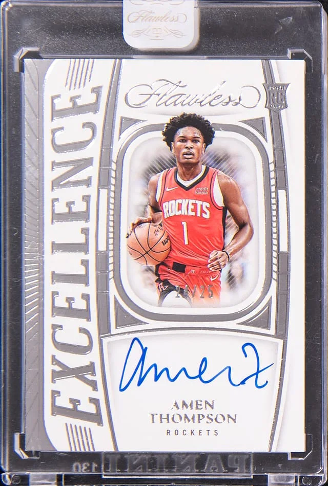 2023-24 Panini Flawless Amen Thompson Excellence Signatures #ES-ATH card image