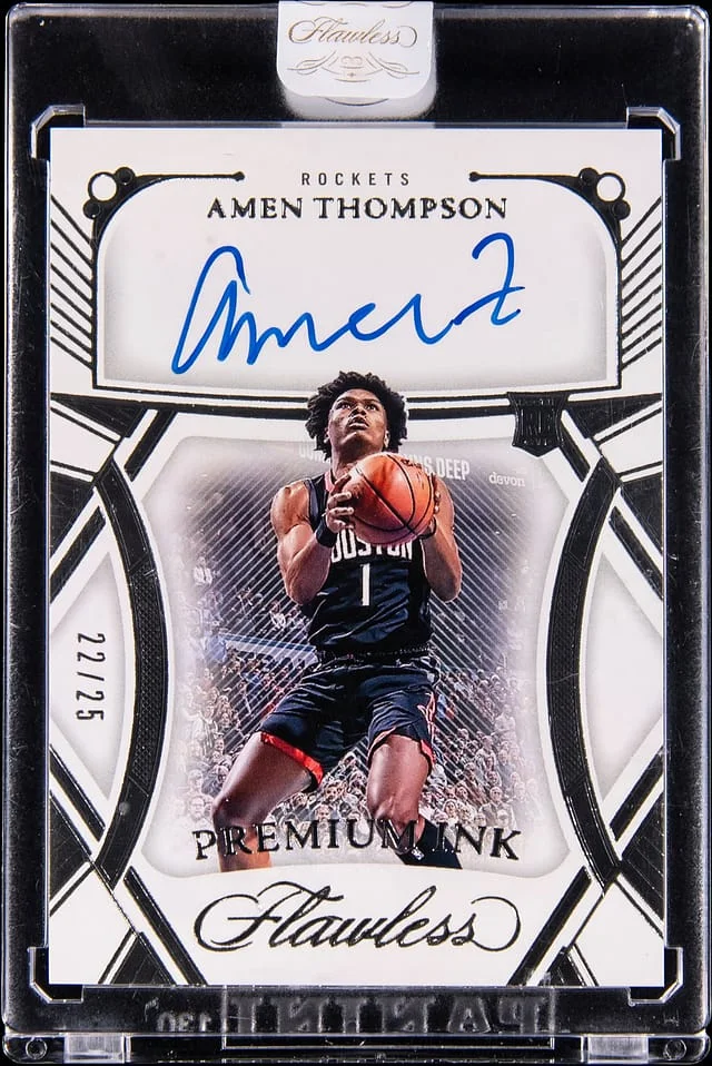 2023-24 Panini Flawless Amen Thompson Premium Ink Auto #PI-AMT card image