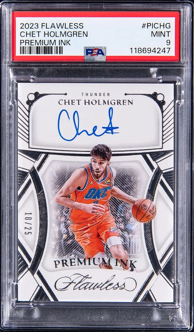 2023-24 Panini Flawless Chet Holmgren Premium Ink #PI-CHG card image