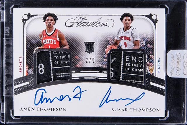 2023-24 Panini Flawless Dual Laundry #no-number card image