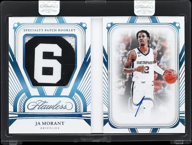 2023-24 Panini Flawless Ja Morant Specialty Patch Booklet #SPC-JAM card image