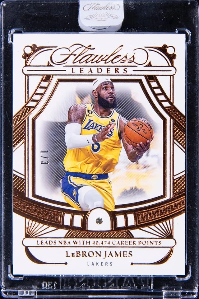 2023-24 Panini Flawless LeBron James Diamond Leaders Bronze #151 card image