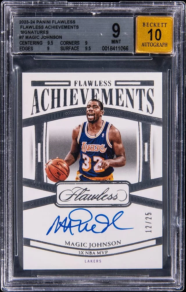 2023-24 Panini Flawless Magic Johnson Achievements Signatures #FA-MGJ card image