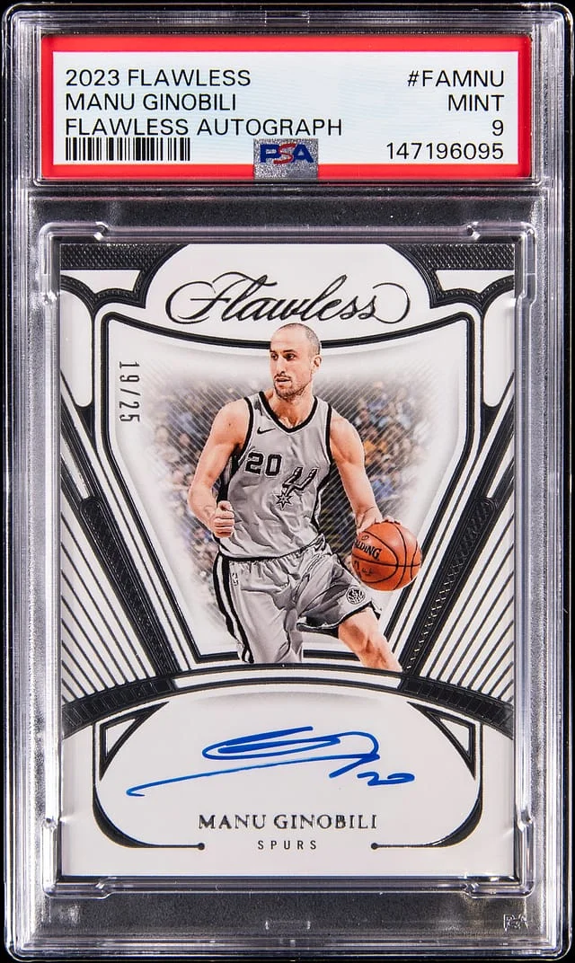 2023-24 Panini Flawless Manu Ginobili Autograph #FA-MNU card image