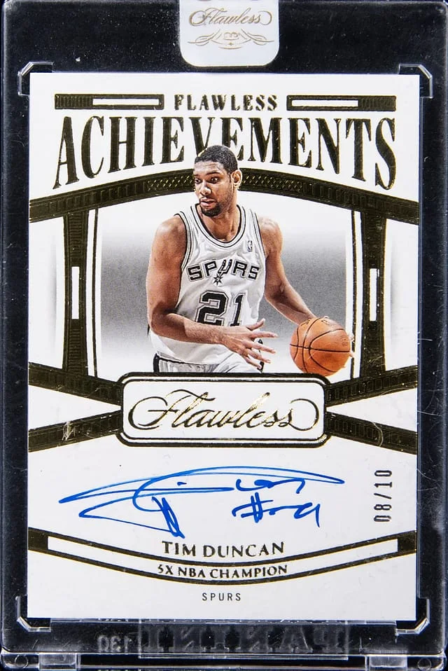 2023-24 Panini Flawless Tim Duncan Achievements #FA-TIM card image