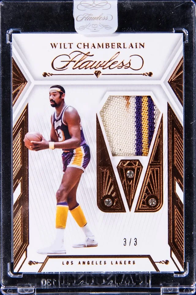 2023-24 Panini Flawless Wilt Chamberlain Diamond Swatches #DS-WCB card image