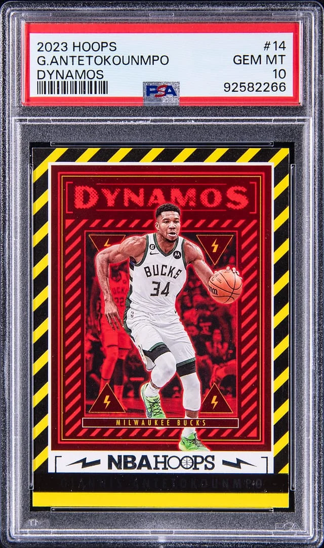 2023-24 Panini Hoops Giannis Antetokounmpo Dynamos #14 card image