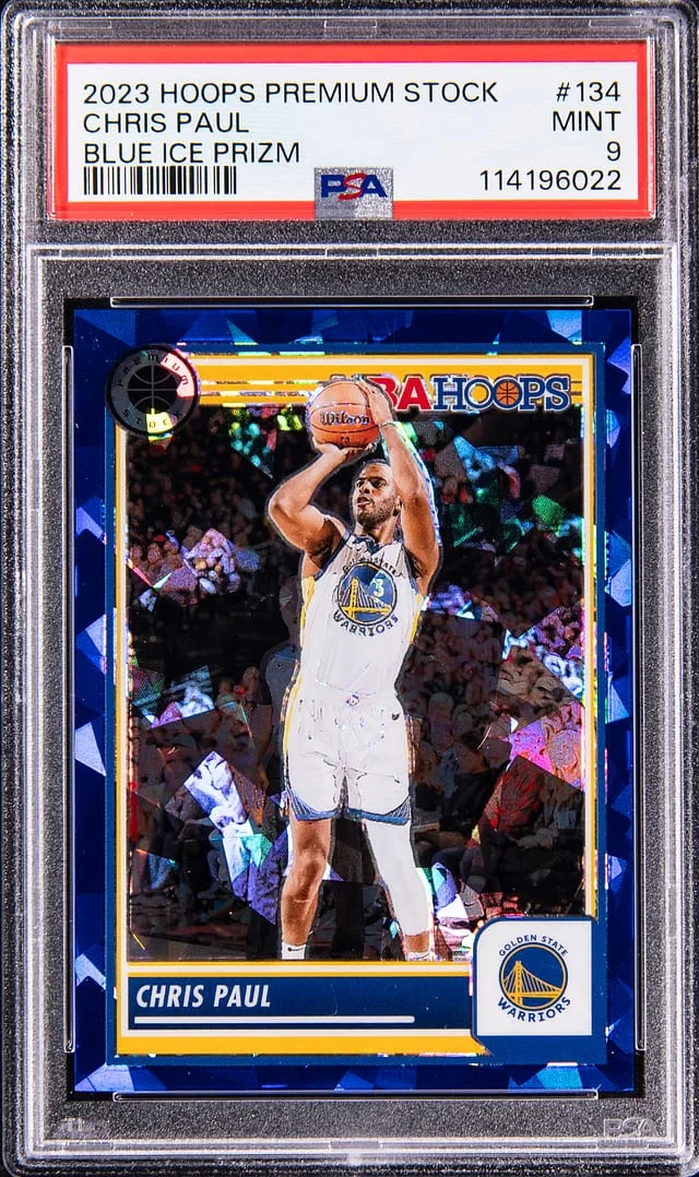 2023-24 Panini Hoops Premium Stock Chris Paul Blue Ice Prizm #134 card image