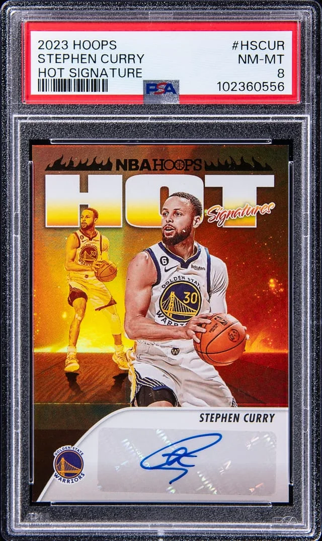 2023-24 Panini Hoops Stephen Curry Hot Signatures #HS-CUR card image