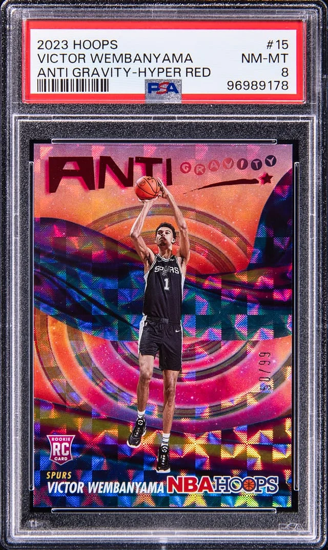 2023-24 Panini Hoops Victor Wembanyama Anti Gravity Artist Proof #15 card image