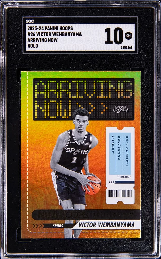 2023-24 Panini Hoops Victor Wembanyama Arriving Now #26 card image