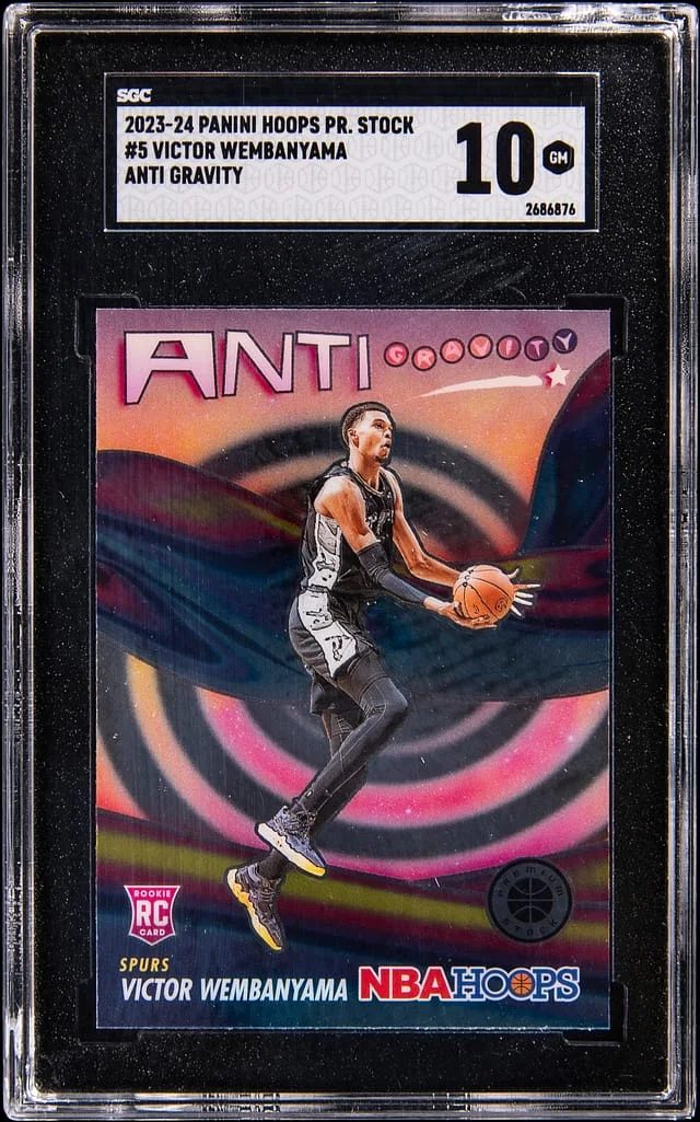 2023-24 Panini Hoops Victor Wembanyama Anti Gravity #5 card image