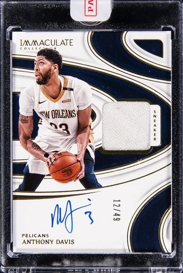 2023-24 Panini Immaculate Collection Anthony Davis Sneaker Swatch Signatures #SNS-ATD card image