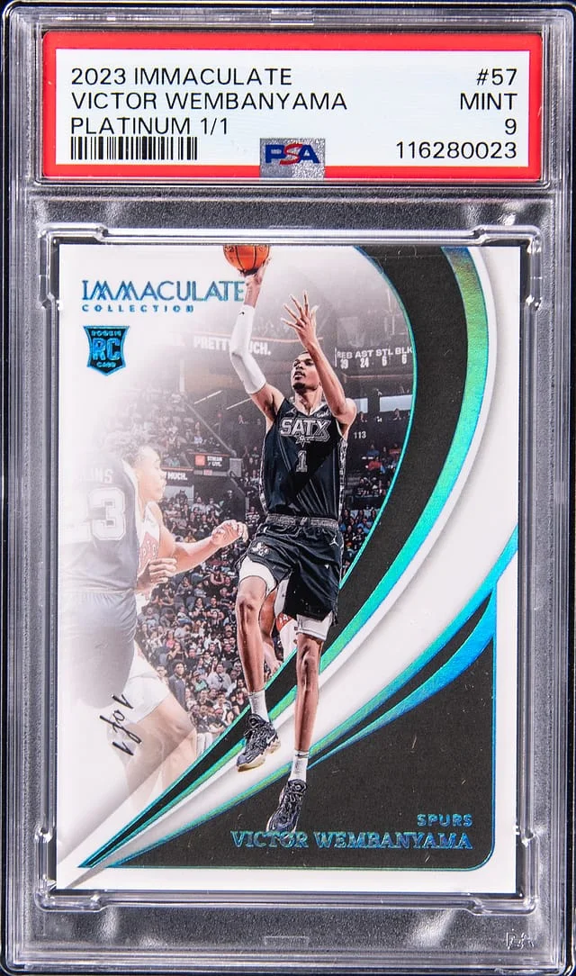 2023-24 Panini Immaculate Collection Victor Wembanyama Platinum #57 card image