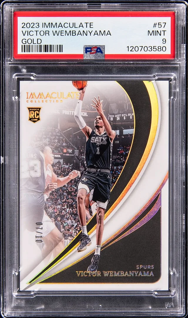 2023-24 Panini Immaculate Victor Wembanyama Gold #57 card image