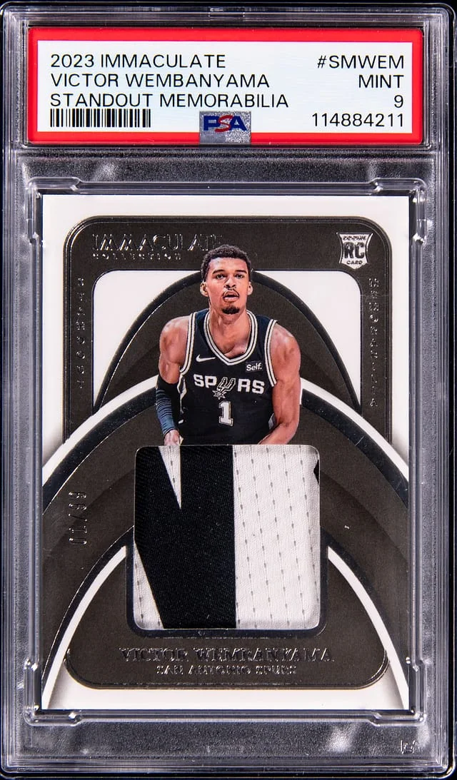 2023-24 Panini Immaculate Victor Wembanyama Standout Memorabilia #SM-WEM card image