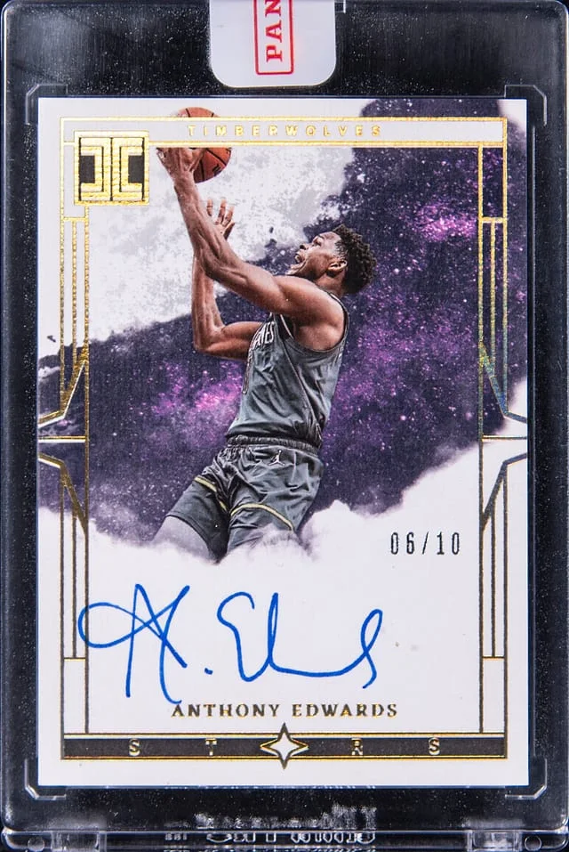 2023-24 Panini Impeccable Anthony Edwards Stars Signatures #ISS-ANT card image