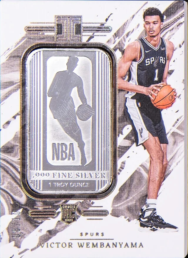 2023-24 Panini Impeccable Victor Wembanyama Silver Bar #33 card image