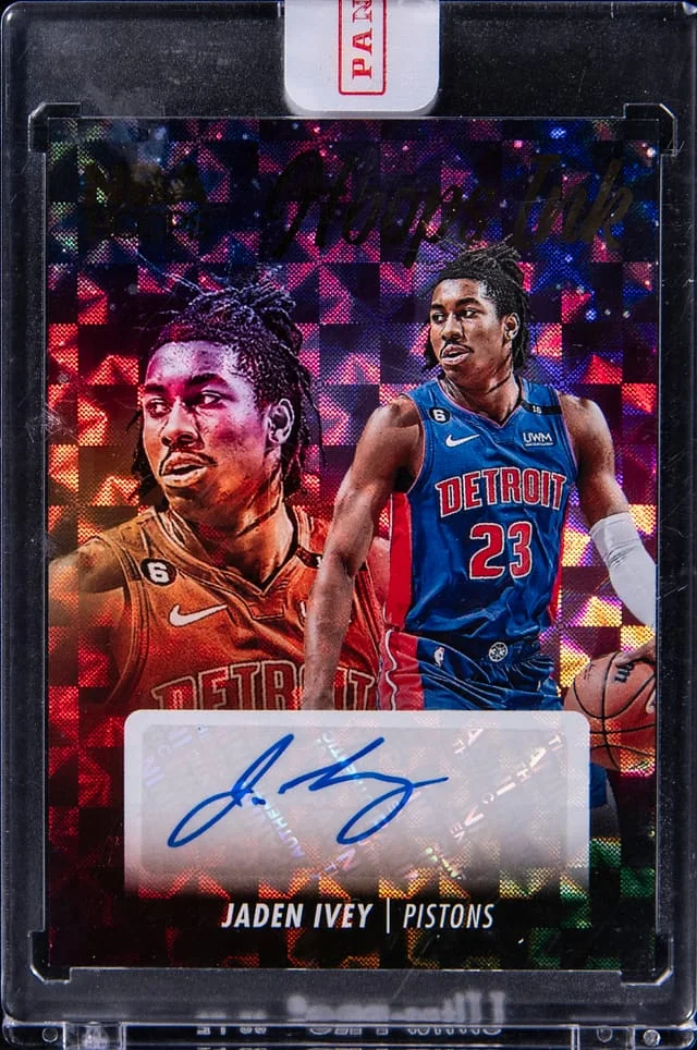 2023-24 Panini Jaden Ivey NBA Hoops Hoops Ink #HI-IVE card image