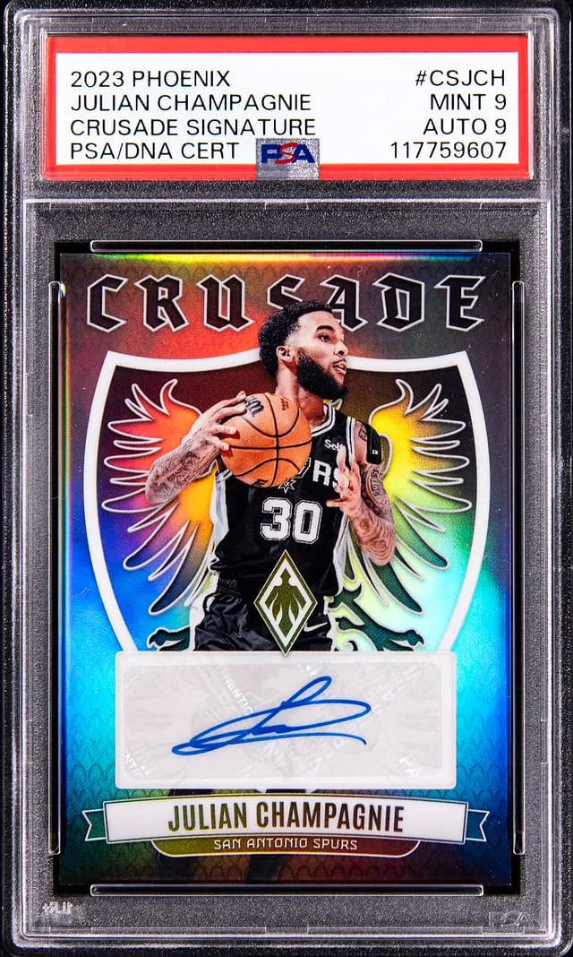 2023-24 Panini Julian Champagnie Phoenix Crusade Signature #CS-JCH card image