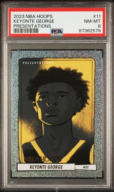 2023-24 Panini Keyonte George NBA Hoops Presentations #11 card image