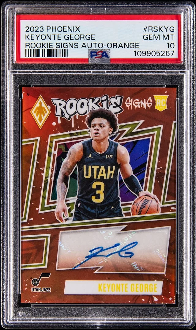 2023-24 Panini Keyonte George Phoenix . Signs Autograph Orange #RS-KYG card image