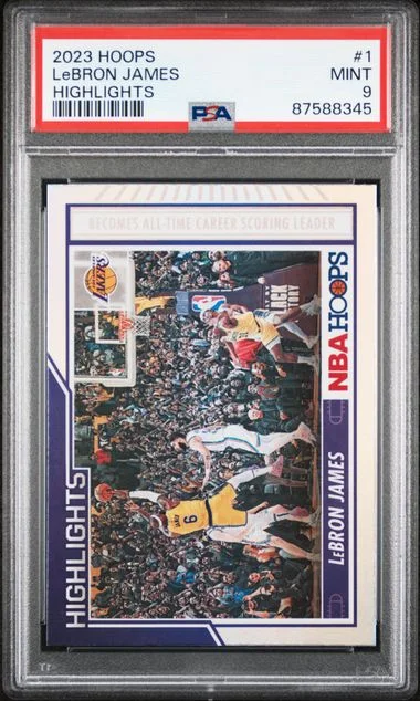 2023-24 Panini LeBron James NBA Hoops Highlights #1 card image