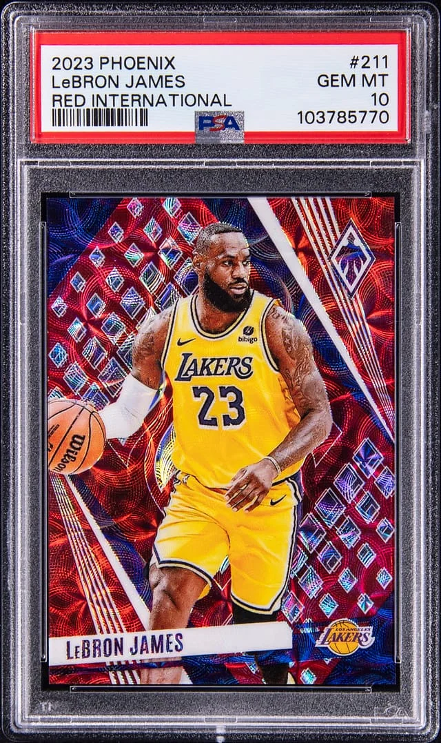 2023-24 Panini LeBron James Phoenix Red International #211 card image