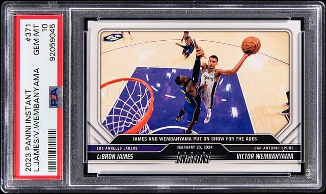 2023-24 Panini LeBron James/Victor Wembanyama Instant #371 card image