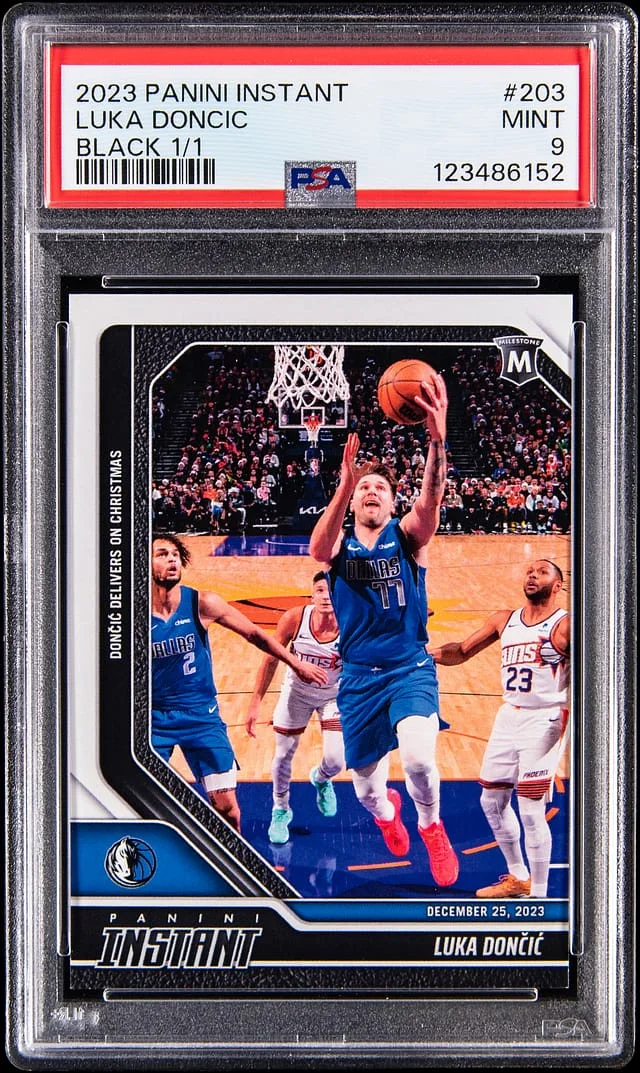 2023-24 Panini Luka Doncic Instant Black #203 card image