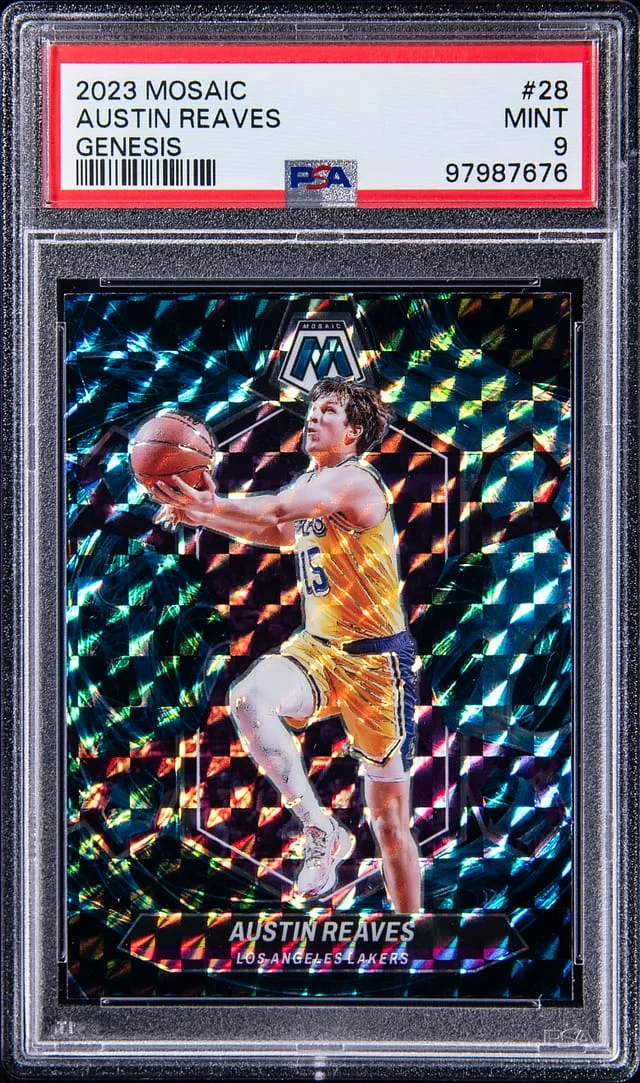 2023-24 Panini Mosaic Austin Reaves Genesis #28 card image