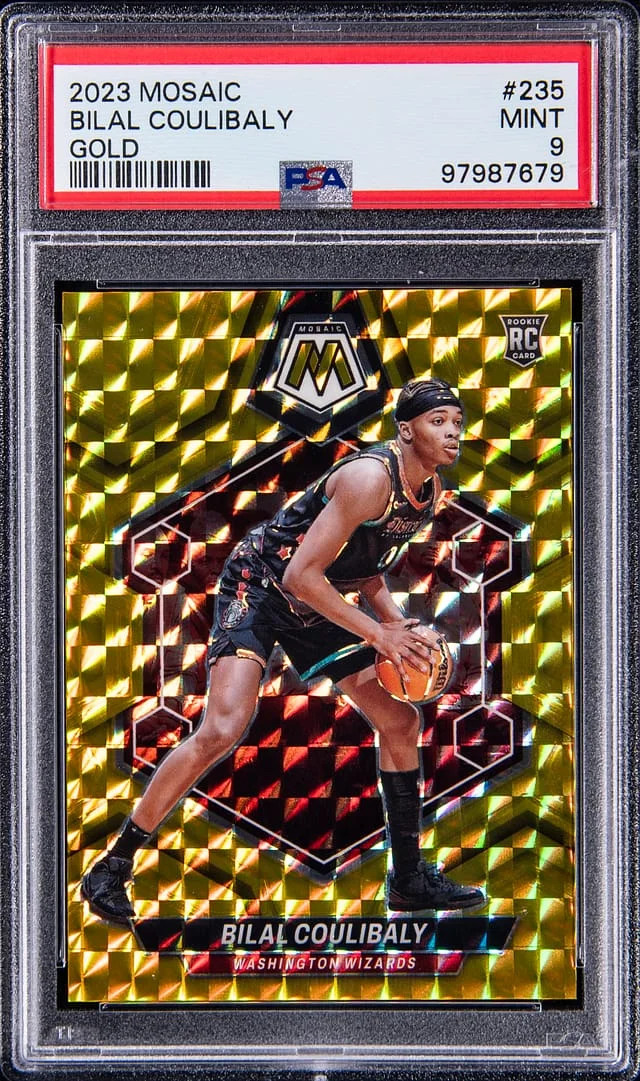 2023-24 Panini Mosaic Bilal Coulibaly Gold #235 card image