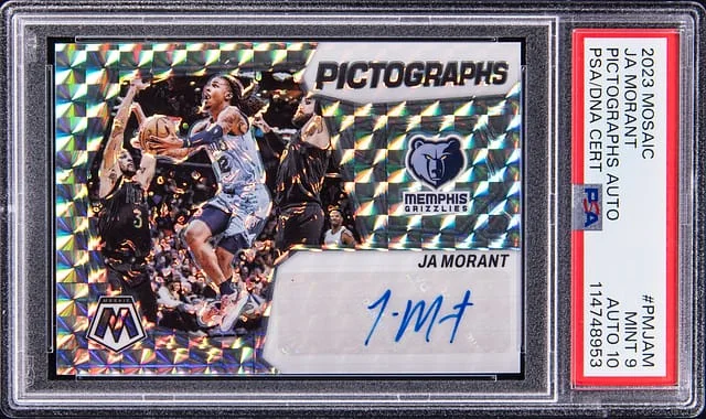 2023-24 Panini Mosaic Ja Morant Pictographs Autograph #PM-JAM card image