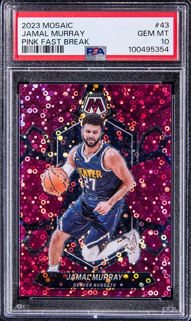 2023-24 Panini Mosaic Jamal Murray Pink Fast Break #43 card image