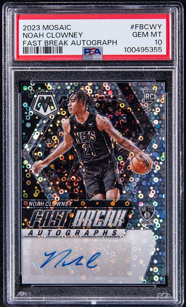 2023-24 Panini Mosaic Noah Clowney Fast Break Autograph #FBCWY card image