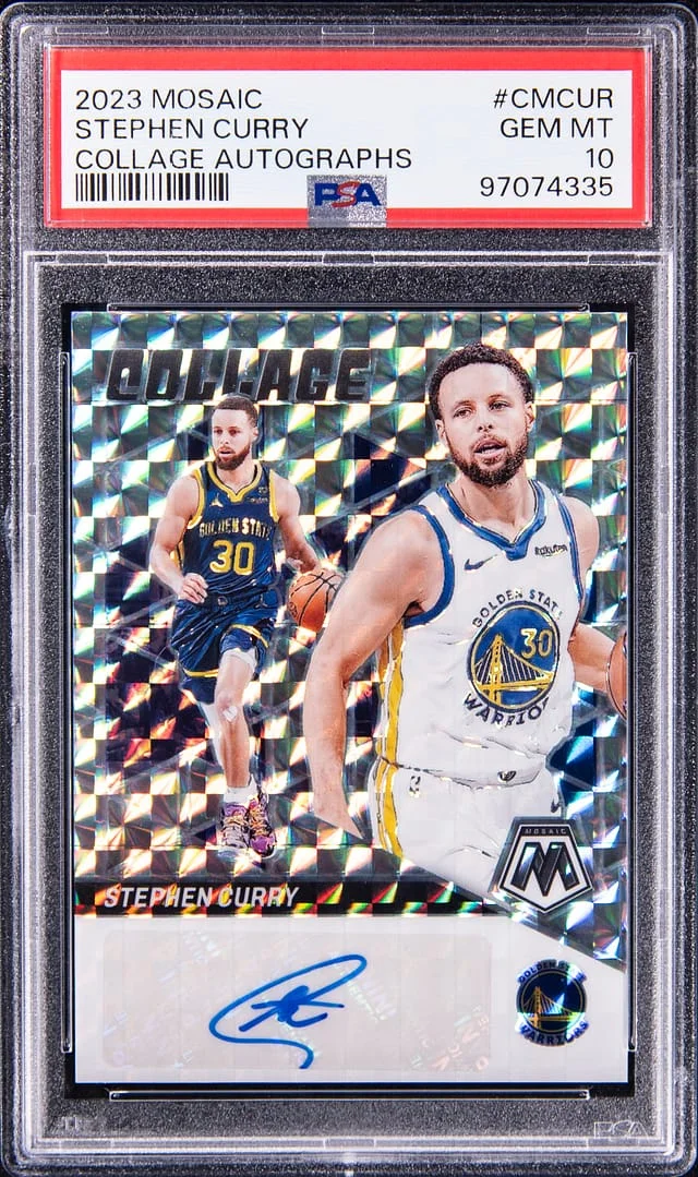 2023-24 Panini Mosaic Stephen Curry Collage Autographs #CMCUR card image