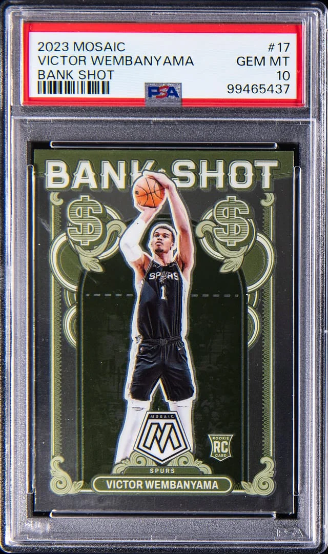 2023-24 Panini Mosaic Victor Wembanyama Bank Shot #17 card image