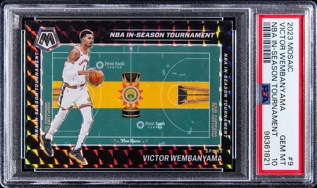 2023-24 Panini Mosaic Victor Wembanyama NBA In-Season Tournament #9 card image